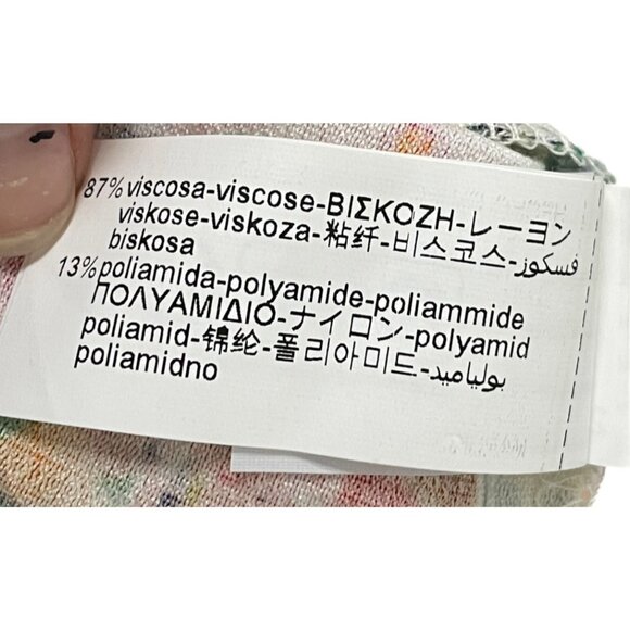 Zara Womens Midi Skirt Layered M Medium Multicolor Floral Pleated 3787/348 NWT - Picture 11 of 15